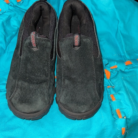 Boys Sperry slip ins 12 black - Picture 2 of 5